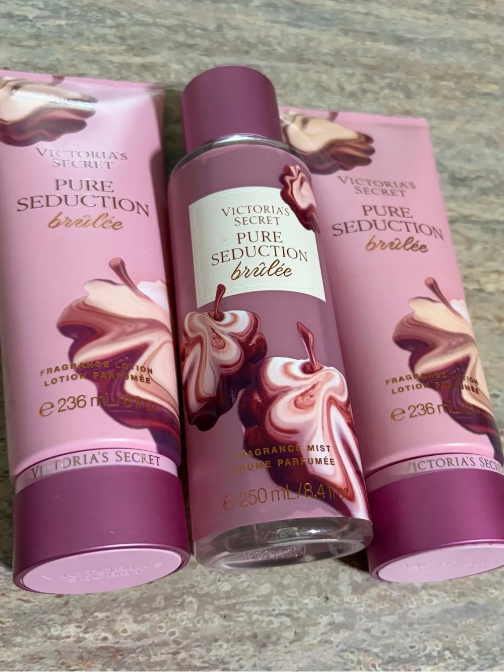 Victoria's Secret Pure Seduction Brûlée Fragrance Lotions & Mist Set